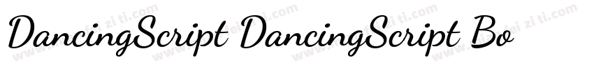 DancingScript DancingScript Bold字体转换